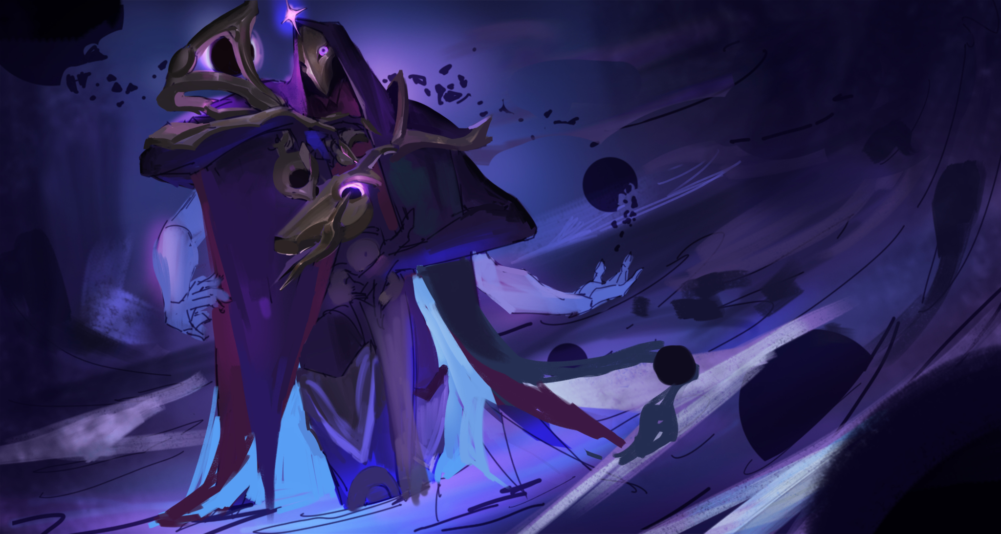 戏命师-暗星 尊 同人插画