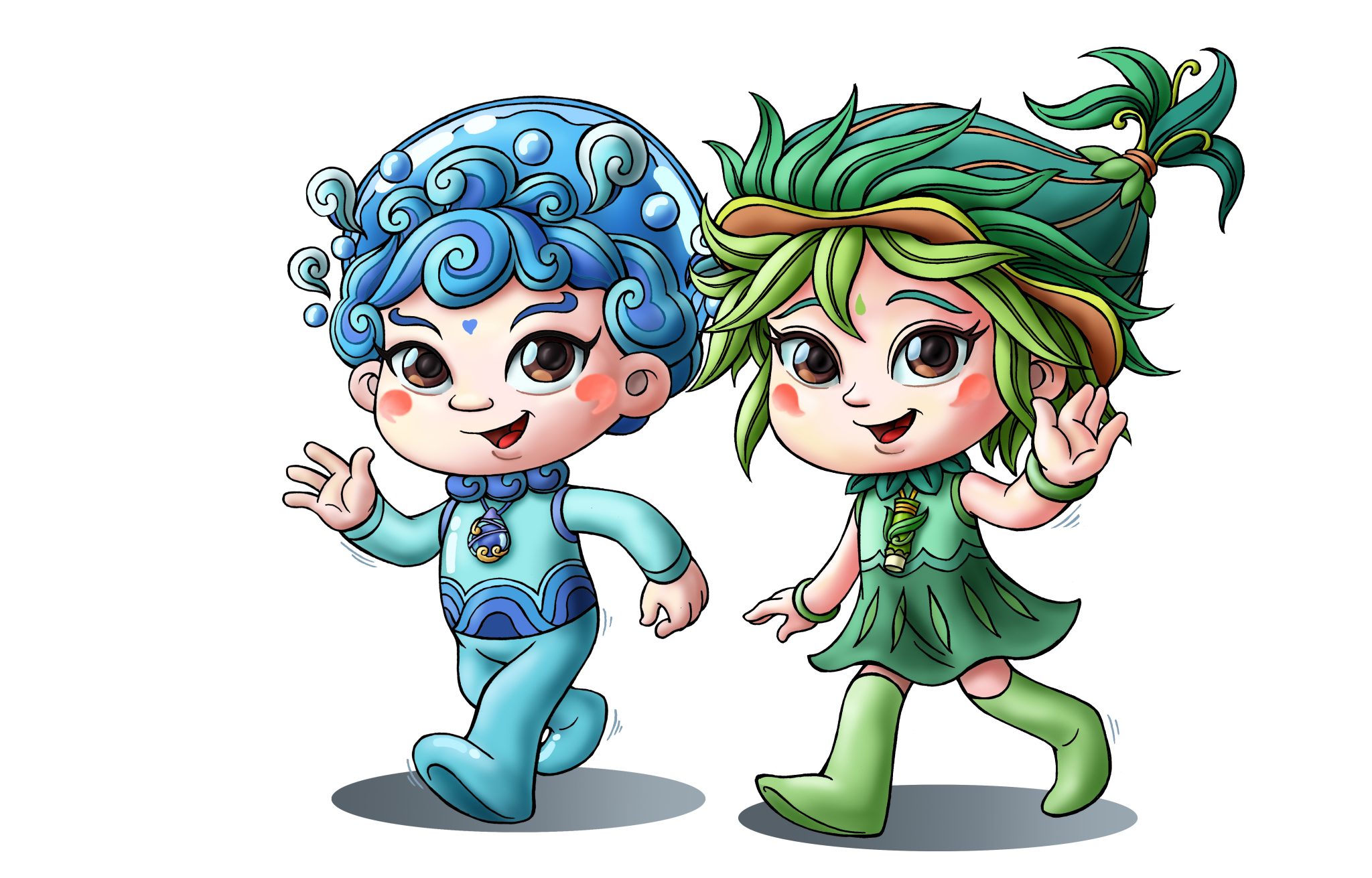 奇麟笔动画原创动画《泉城萌娃:泉泡泡柳叶叶》