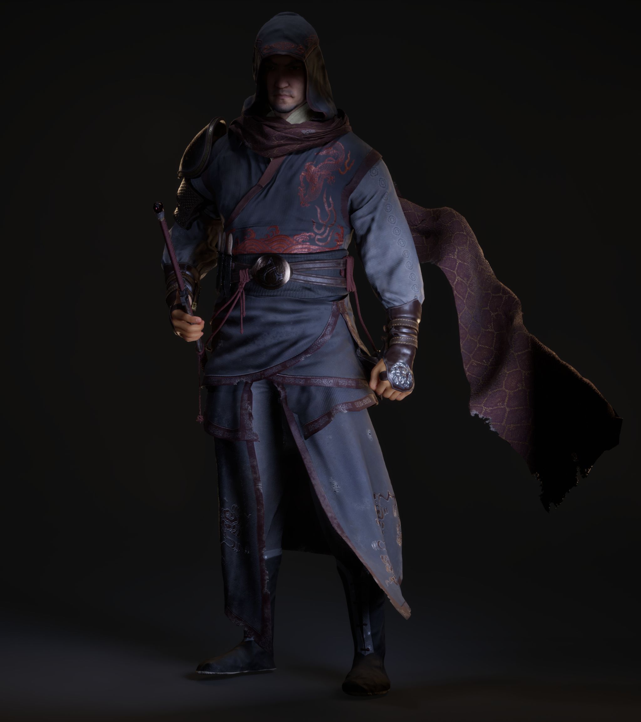 《刺客信条:赤龙》3d角色设计