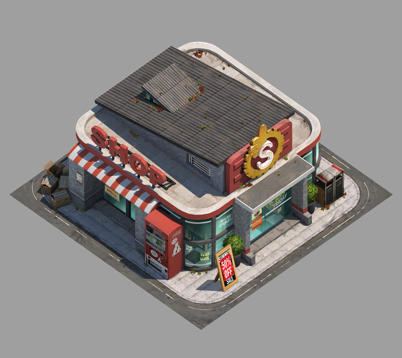 slg策略游戏场景建筑