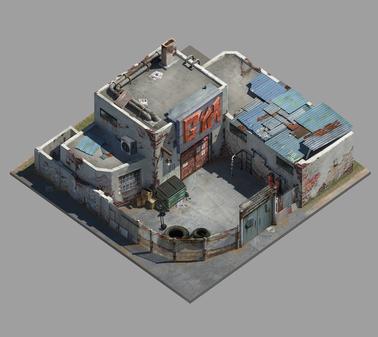 slg策略游戏场景建筑