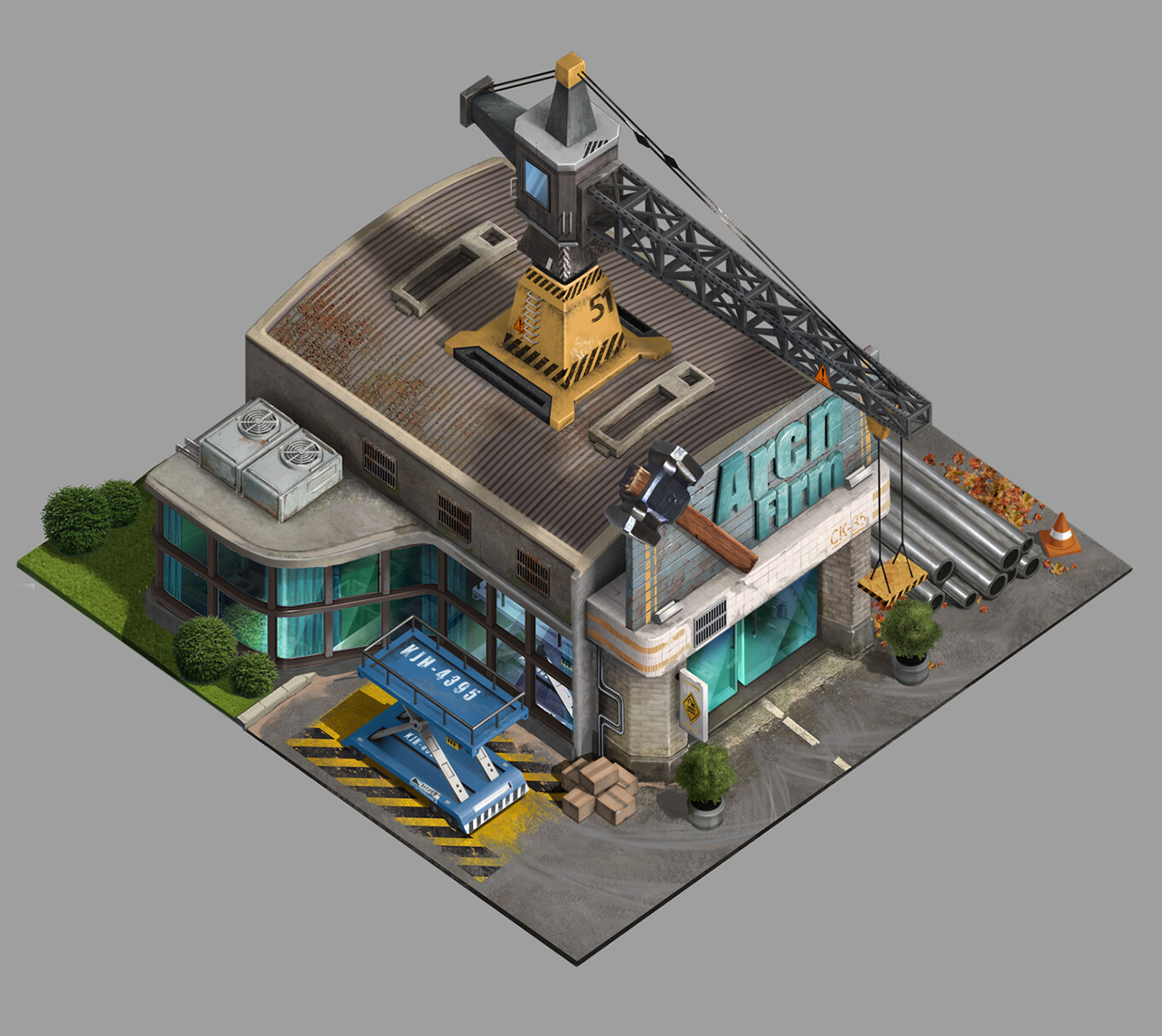 slg策略游戏场景建筑