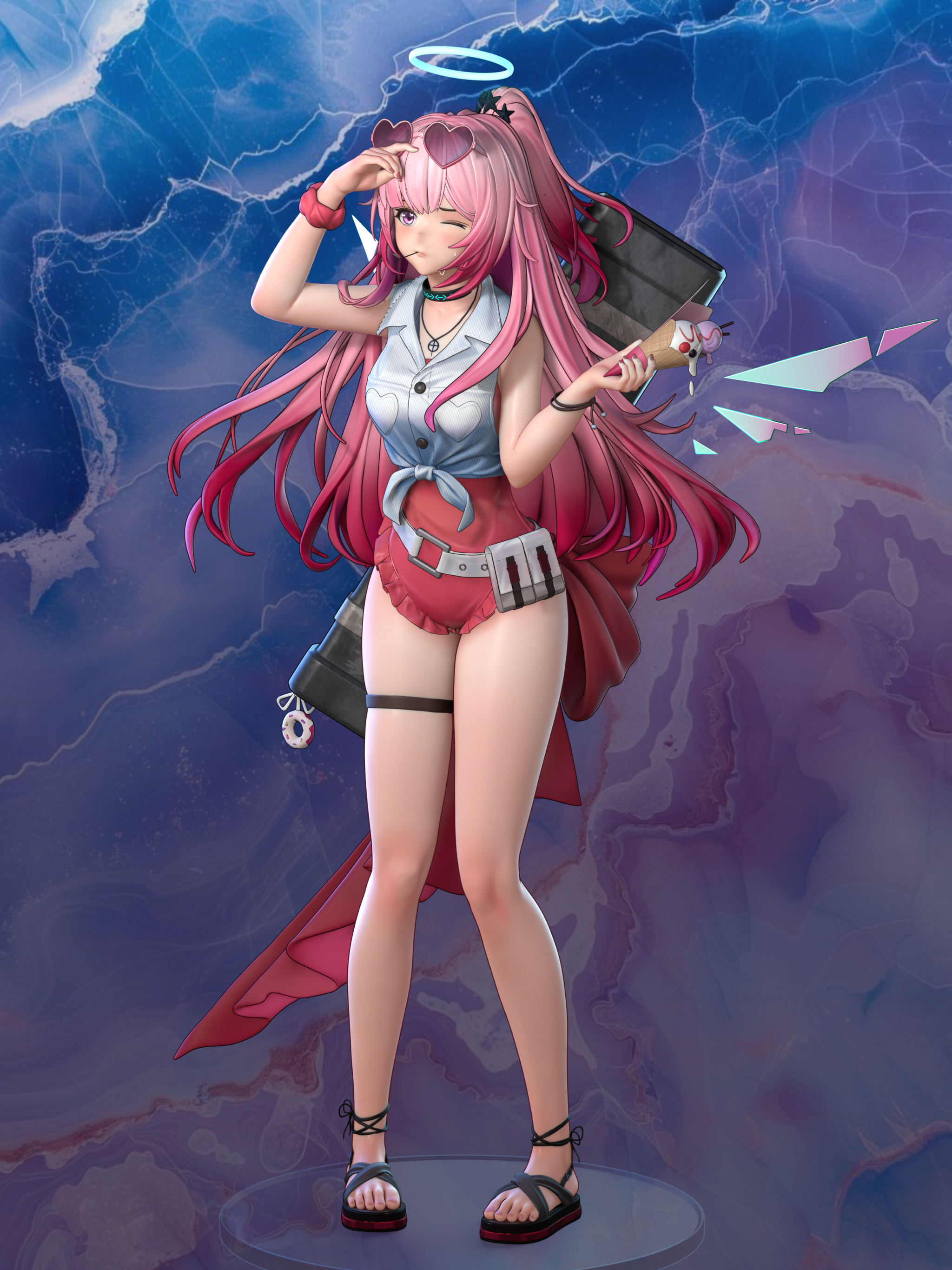 学员作品-【明日方舟】安比尔悠然假日3d化!