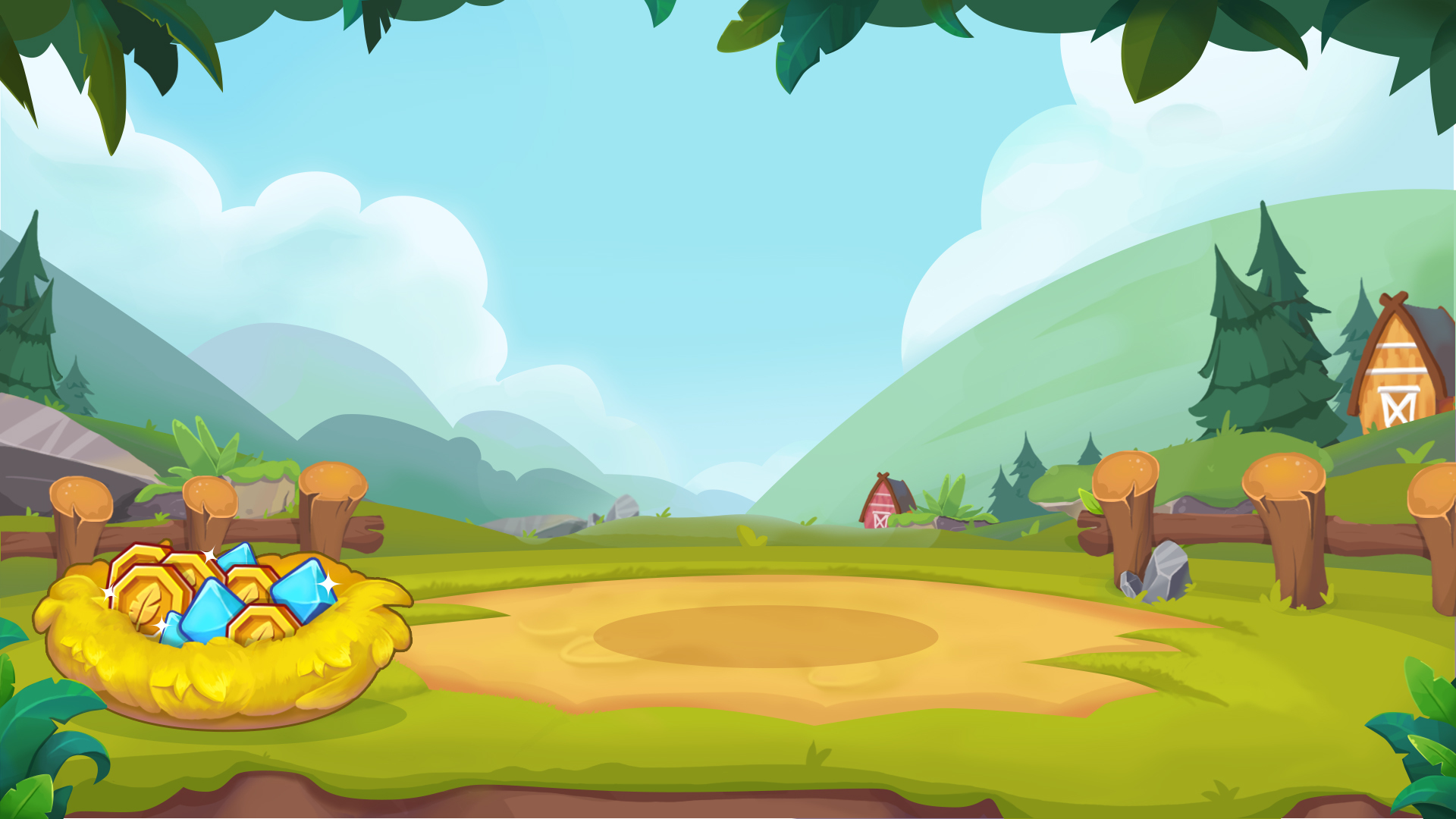 卡通游戏小场景