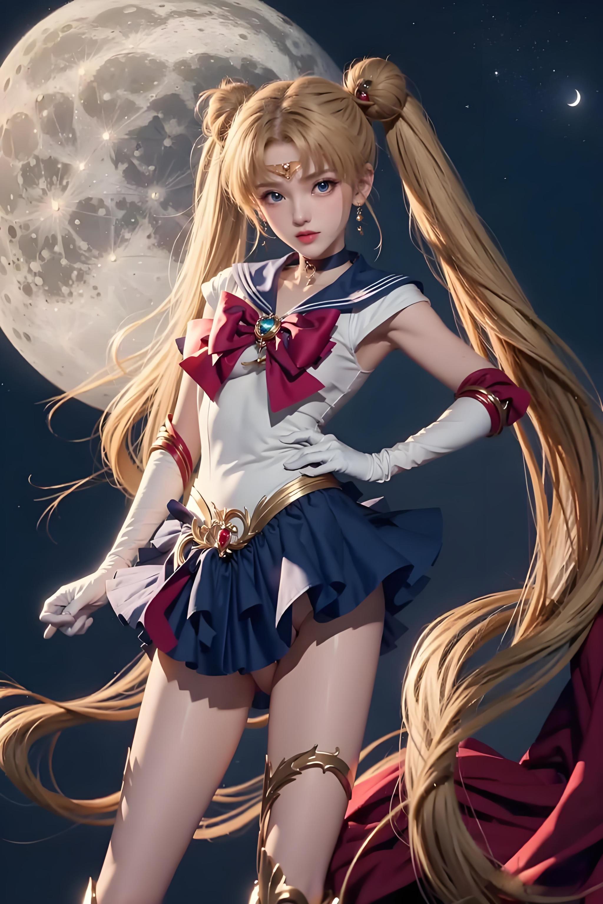 美少女战士水兵月模型 童年怀旧