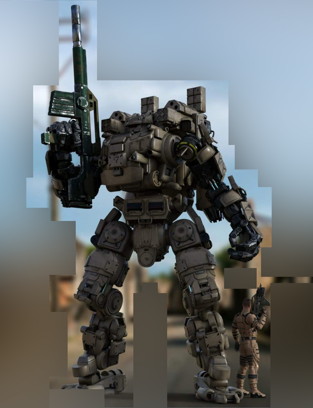 载人战争机甲 载人机甲战士 载人机器人 载人步行机甲战士