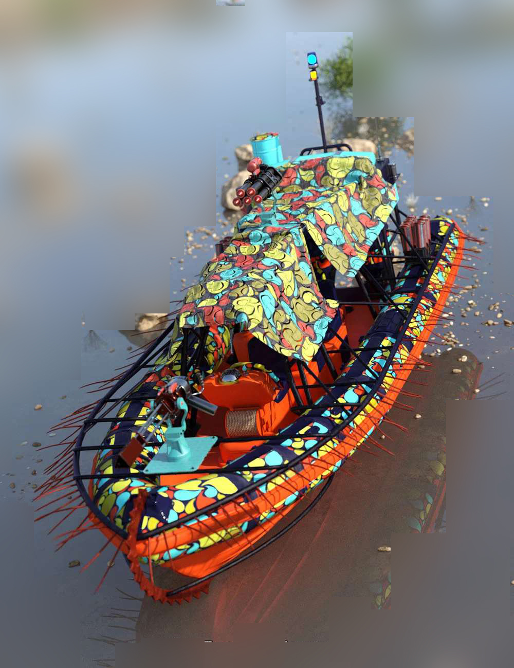 特战部队潜行攻击援助救援皮筏艇 海狸艇 部队潜行橡皮艇