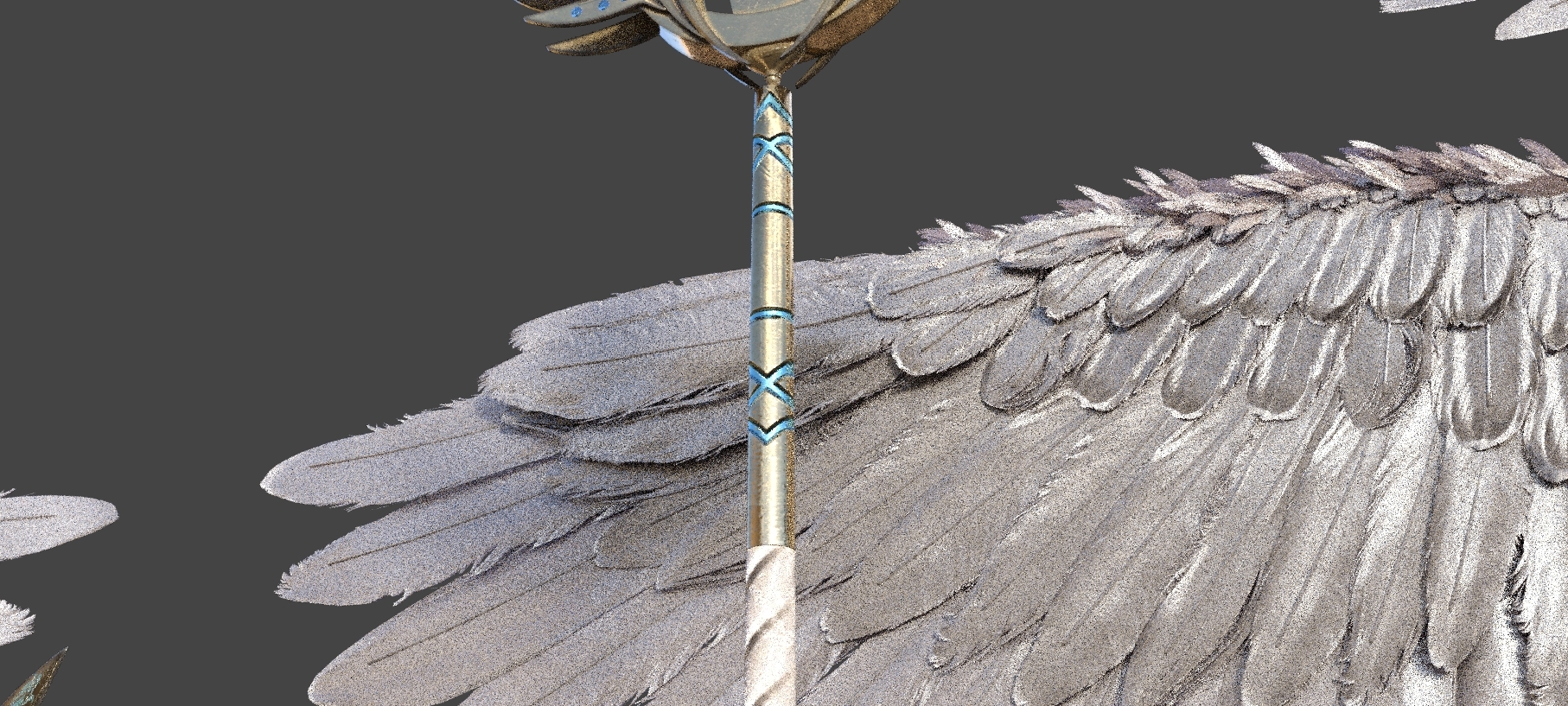 六翼大天使套装带翅膀服装武器 虚拟服饰 游戏服饰 f36