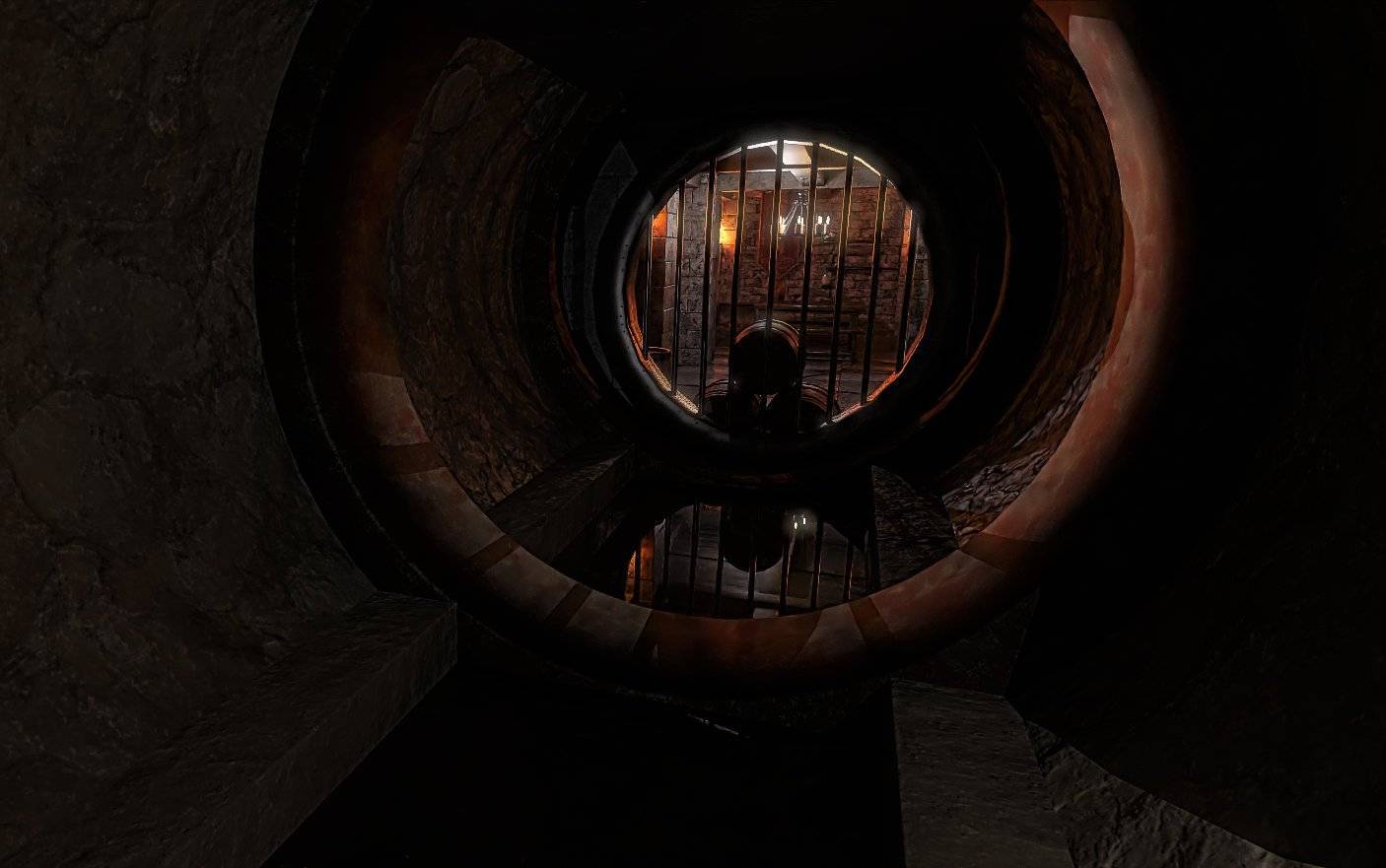 古代中世纪囚禁犯人的牢房地牢包含刑具 c851