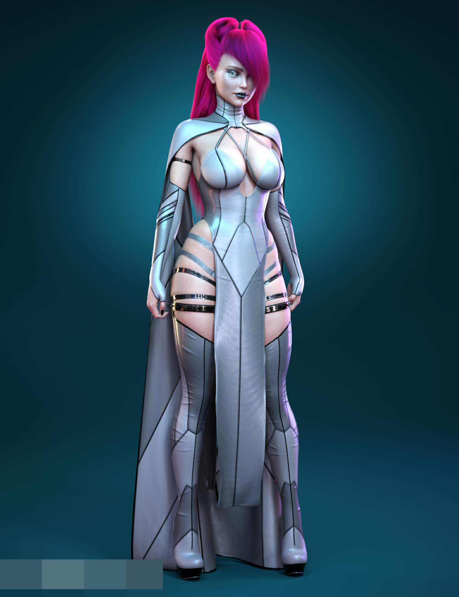 魔幻世界奇异女侠服饰 虚拟服饰 游戏服饰 角色服装 f44